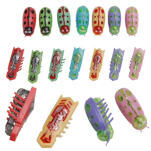 Mini Electric Bug Pet Dog Cat Toy Interactive Cute Ladybird Beetle Animal Shape Cat Toys Walking Insect Cat Playing Supp