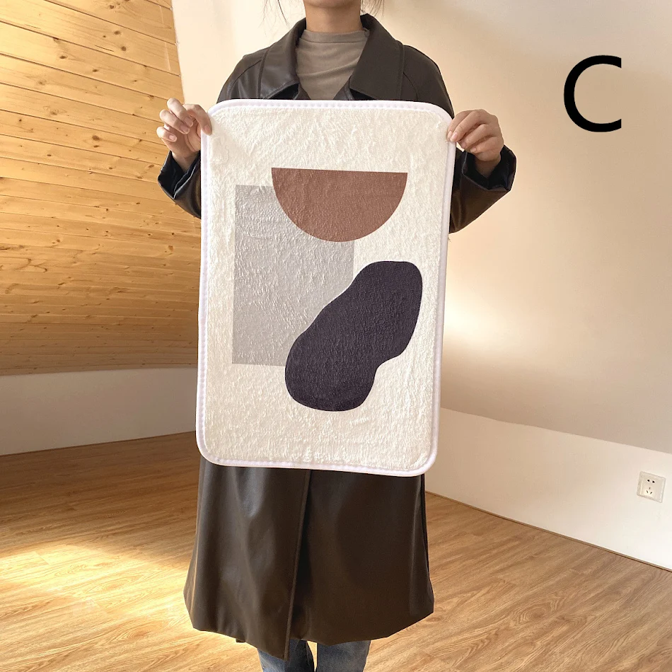 Leuke gewatteerde vloermat voor badkamer, deurmat, tapijt, absorberend, antislip, voetenmat, zacht en comfortabel.