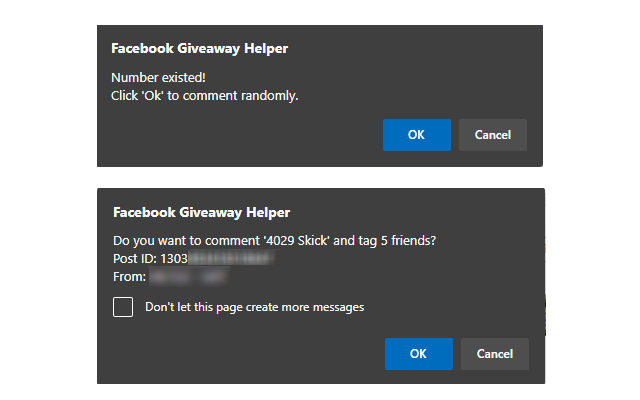 Facebook Giveaway Helper Preview image 1