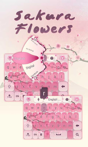 Sakura Flowers Keyboard Theme