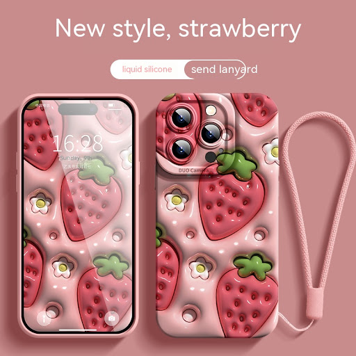 Title 4, Three-dimensional mango phone case for enhanced...