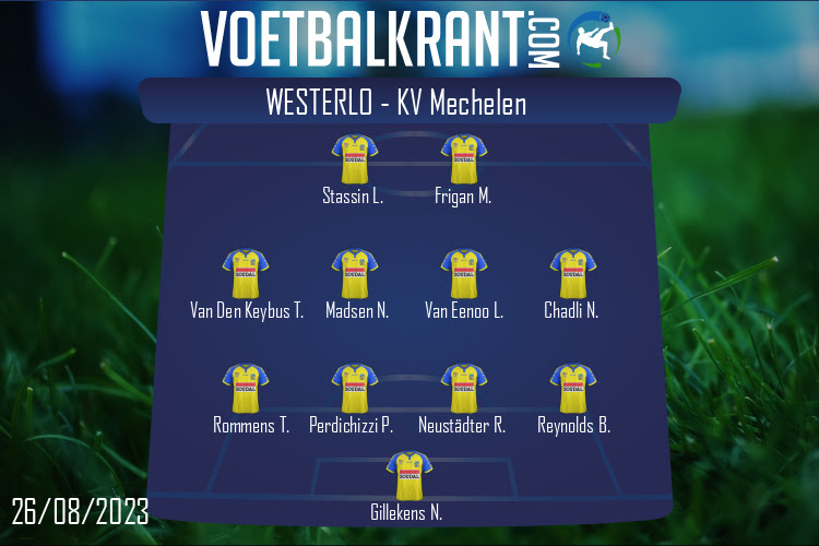 Opstelling Westerlo | Westerlo - KV Mechelen (26/08/2023)