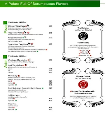 Viva - All Day Dining - Holiday Inn menu 