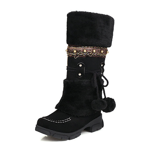 Title 4, Womens Fashion Mid Heel Cotton Boots, offering...