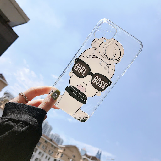 Title 4, Cool Girl transparent soft shell phone case. St...