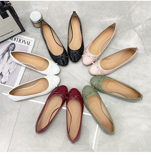 Title 17, Round Toe Bowknot Soft Bottom Flats for Women C...