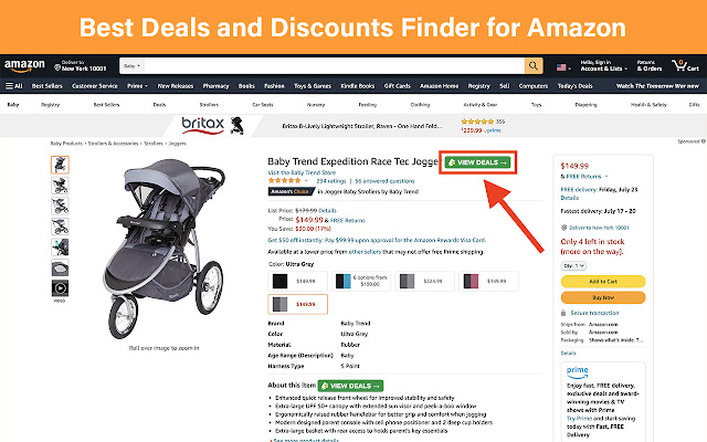 Deals Discounts Finder. Best Prices on Amazon chrome extension