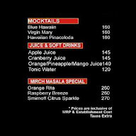 Mirch Masala menu 1