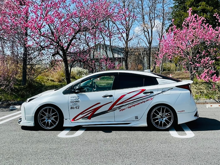 プリウスのいいねとコメント感謝しております🙇・Blitz車高調・アライメント調整・エンケイレーシングGTC02 19インチ・低そうで低くない少し低い車に関するカスタム事例の投稿画像4枚目
