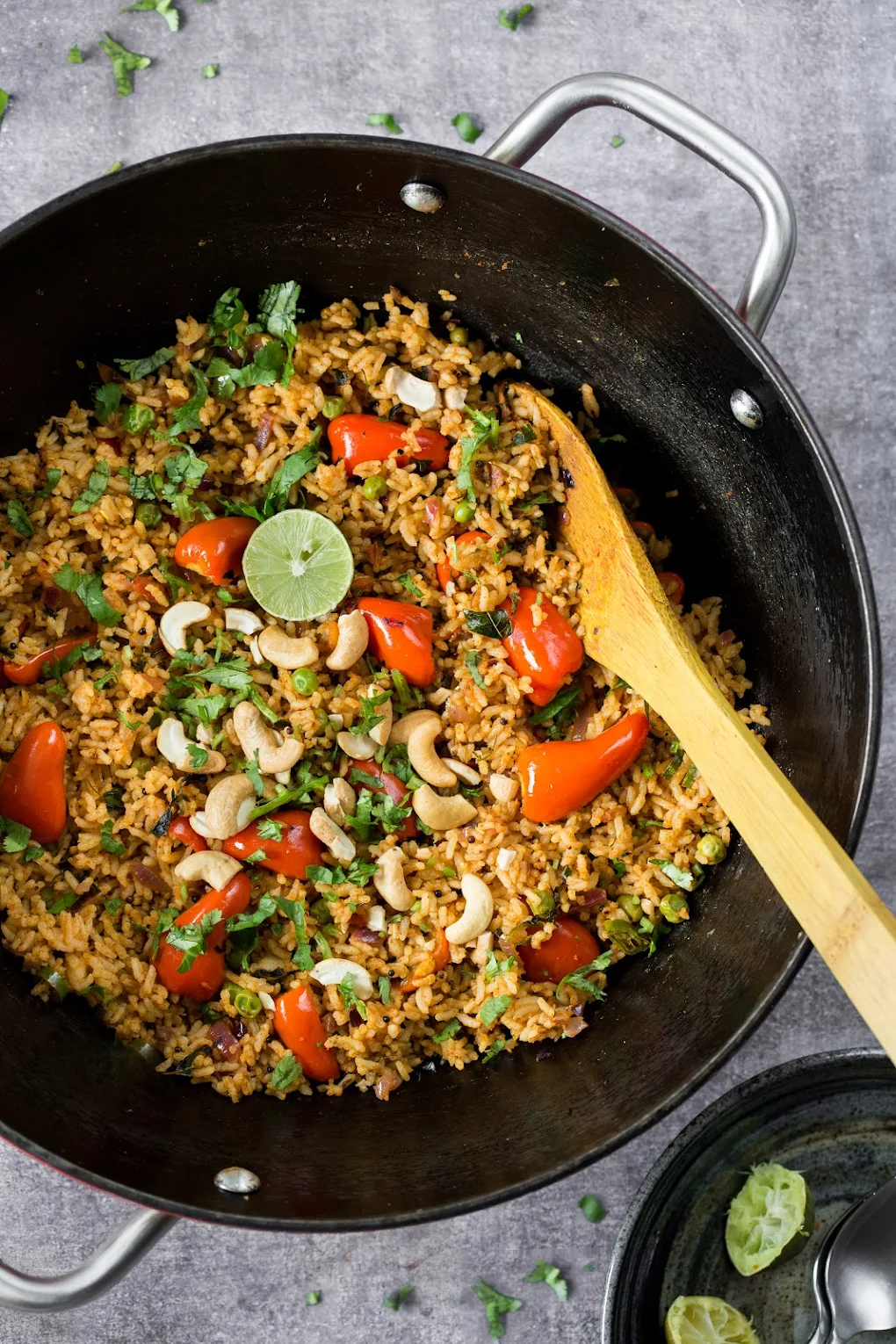 Mini Sweet Bell Pepper Rice Bath