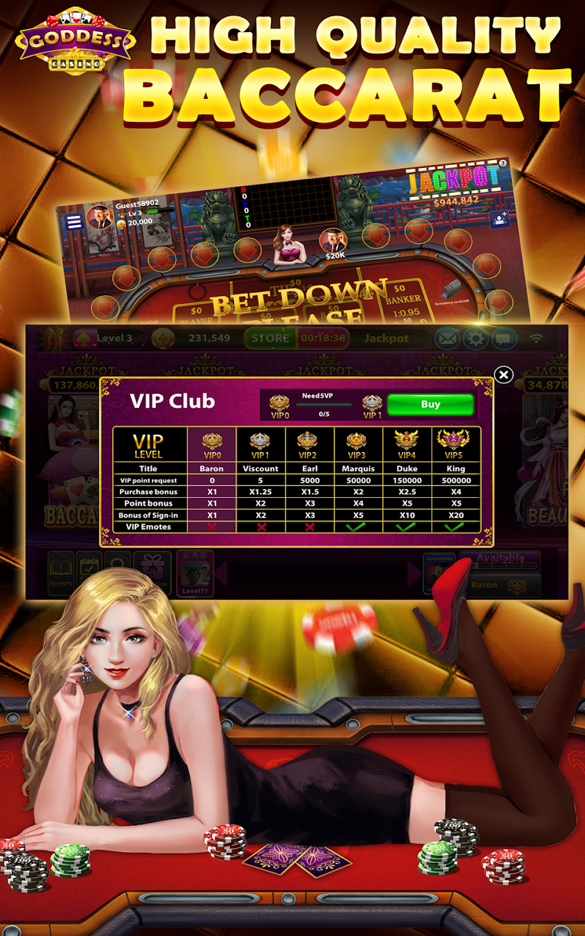 Goddess Casino-Holdem&amp;Slot&amp;Bac Screen 3