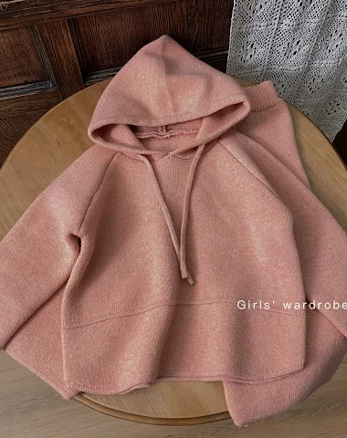 Ensemble deux pièces fille, sweat à - 1