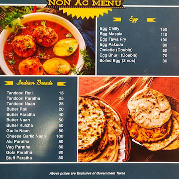 Mohan Punjab Restaurant & Bar menu 