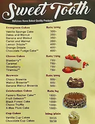 Sweet Tooth menu 1