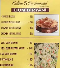 Sultan-5 menu 4