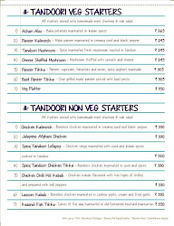 The Bar Stock Exchange menu 6