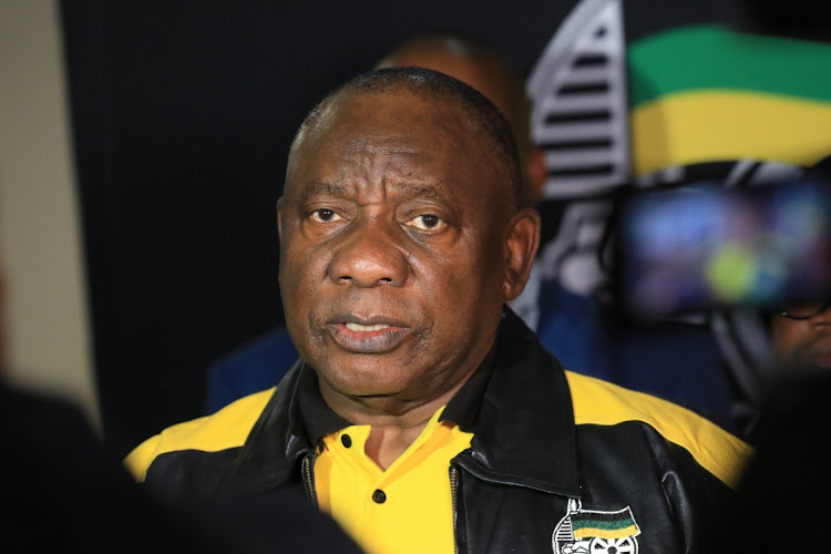 ANC president Cyril Ramaphosa.