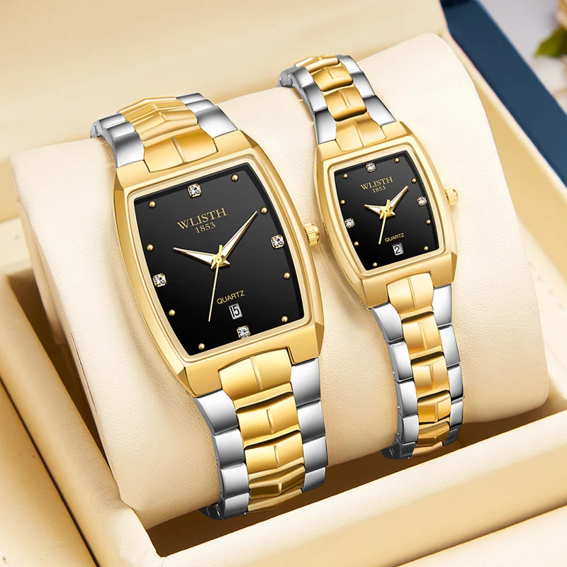 Montre Quartz Carrée Lumineuse Acier Inoxydable Étanche Tendance Mode pour Homme et Femme. Élégance et Style au Quotidien
