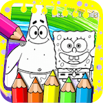 Cover Image of डाउनलोड Coloring sponge and Cartoons 1.3 APK