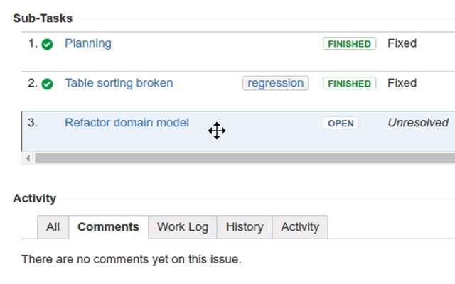 JIRA 7 sub-task drag and drop
