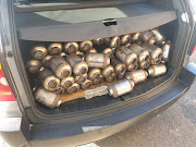 Cape Town police bust three suspects for possession of suspected stolen catalytic converters worth R5m.