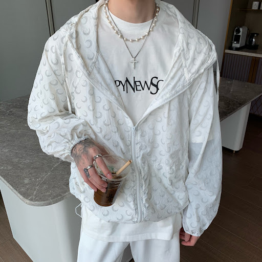 Title 6, Korean Full Print Reflective Moon Coat Mens Se...