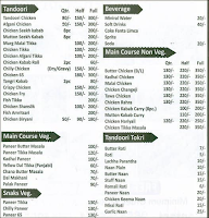 Shama Chicken Corner menu 1