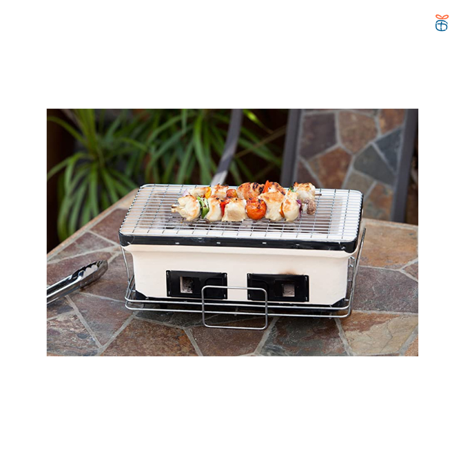 Fire Sense 60450 Yakatori Internal Grates Charcoal Chrome Cooking Grill