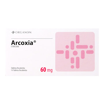 Arcoxia Etoricoxib 60 mg MSD Caja x 14 Tabletas  