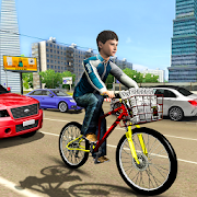 City Bicycle Simulation : Newspaper Delivery  Icon