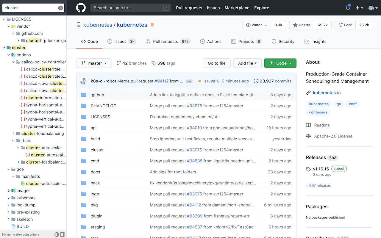 Octotree - GitHub code tree Chrome Extension Image 3