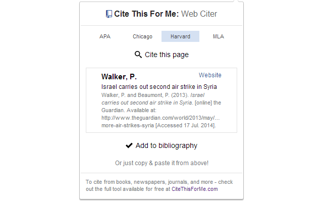 Cite This For Me: Web Citer Preview image 4