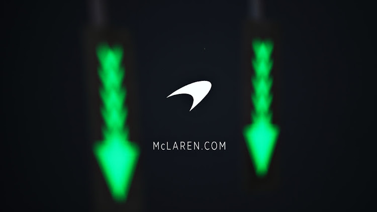 A McLaren F1 logo in the Paddock before practice for the F1 Grand Prix of Australia at Melbourne Grand Prix Circuit on March 13, 2020 in Melbourne, Australia.