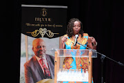 Nambitha Mpumlwana at the memorial service of veteran actor Patrick Shai at the Market Theatre in Johannesburg. Photo Veli Nhlapo