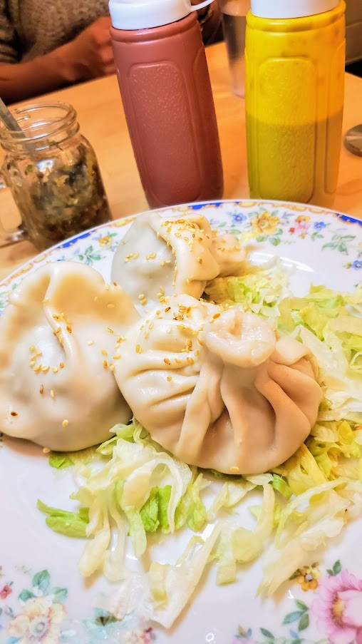 Portland Dumpling Week 2020, Kargi Gogo are offering a special take on their khinkali that they call the All-American Khinkali - bacon cheeseburger dumpling with adjika pickle relish, Georgian ketchup and walnut mustard