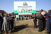 KwaZulu-Natal Provincial Executive Council members, led by Premier Willies Mchunu, officially unveiling Operation Vula in Ixopo.