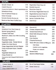 Veg Treat Regalia menu 1