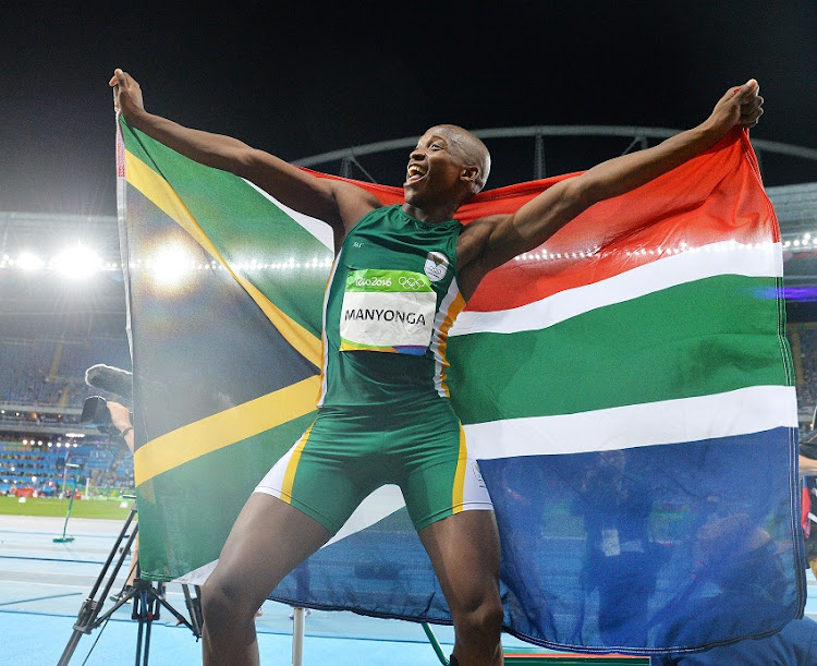 Luvo Manyonga wins silver in the Mens Long Jump during the 2016 Rio Olympic Games Athletics Events in Rio de Janeiro, Brazil on 13 August 2016.