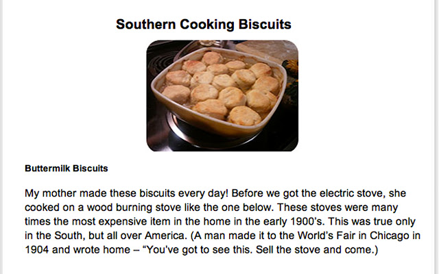 Southern Cooking chrome extension