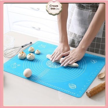 Tấm Lót Nhào Bột/Thảm Lót Nướng, Nhào Bột, Cán Bột Bằng Silicon 45*65Cm - 50*40Cm - 40*30Cm