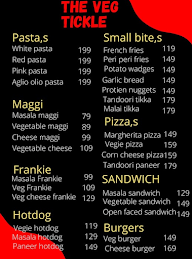 The Veg Tickle menu 1