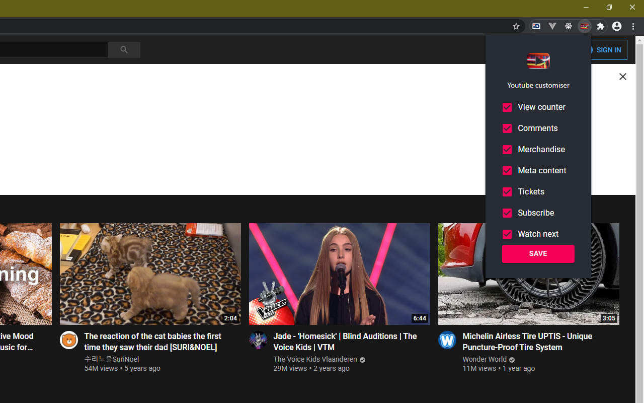 Youtube Customiser Preview image 0