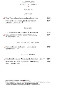 Le Belvedere - Le Meridien menu 6