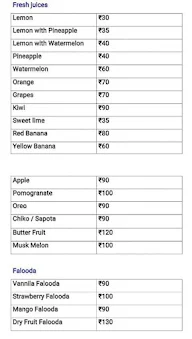 Veg Library menu 1