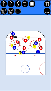 Ice hockey coaching tactic board - náhled