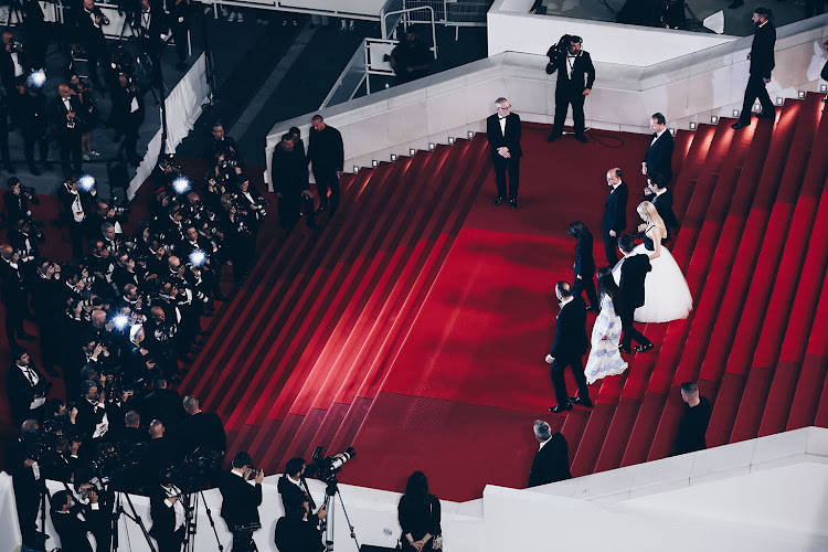 The famous red steps at the Cannes Film Festival.