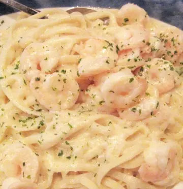 Shrimp Alfredo Half & Half