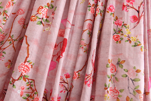 Title 3, Womens Cotton and Linen A-Line Floral Long Dre...