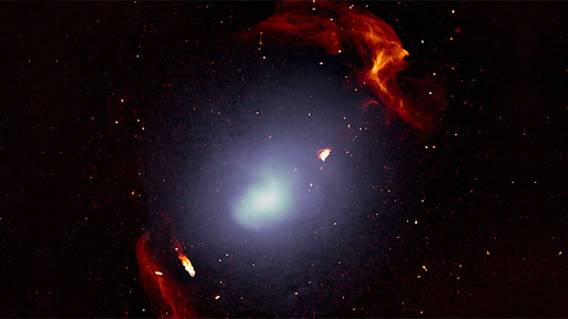 The massive galaxy cluster Abell 3667. (Image credit: Francesco de Gasperin, SARAO)