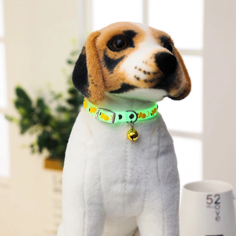 Title 1, Luminous Cat Necklace Glowing Small Dog Cat Col...